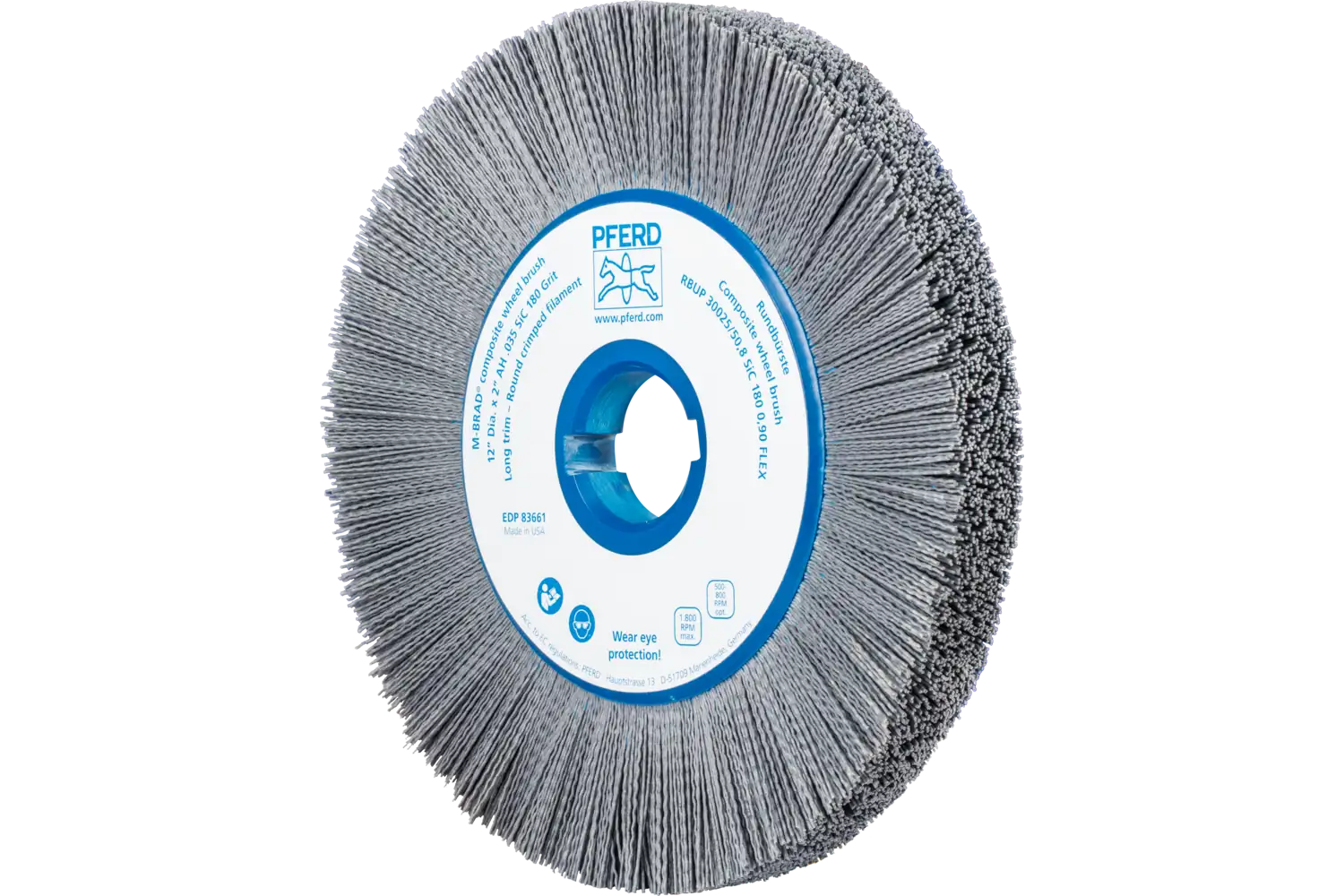 Perie circulară din tije abrazive SiC (siliciu-carbură) RBUP 30025/50,8 SiC 180 0,90 FLEX