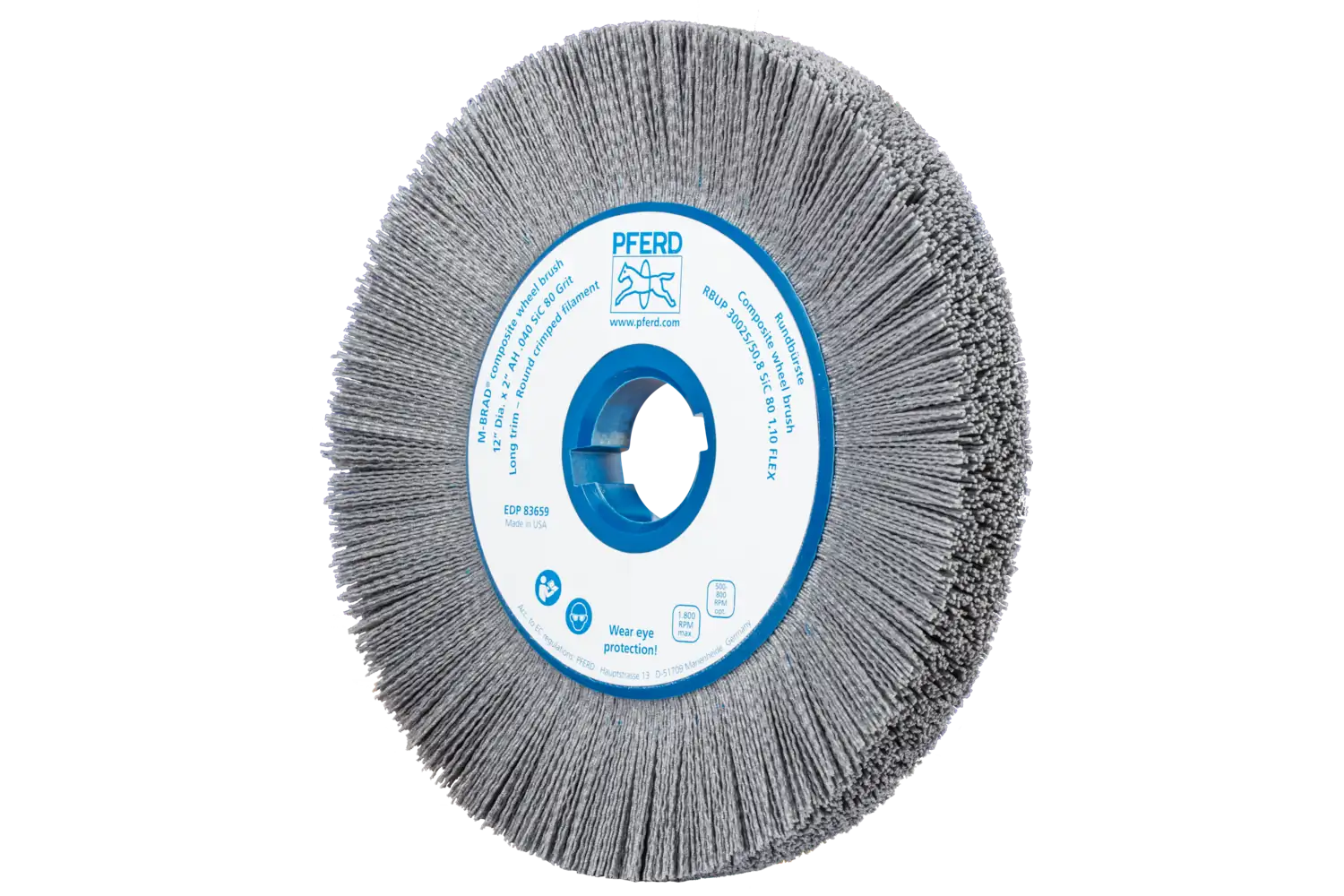 Perie circulară din tije abrazive SiC (siliciu-carbură) RBUP 30025/50,8 SiC 80 1,10 FLEX