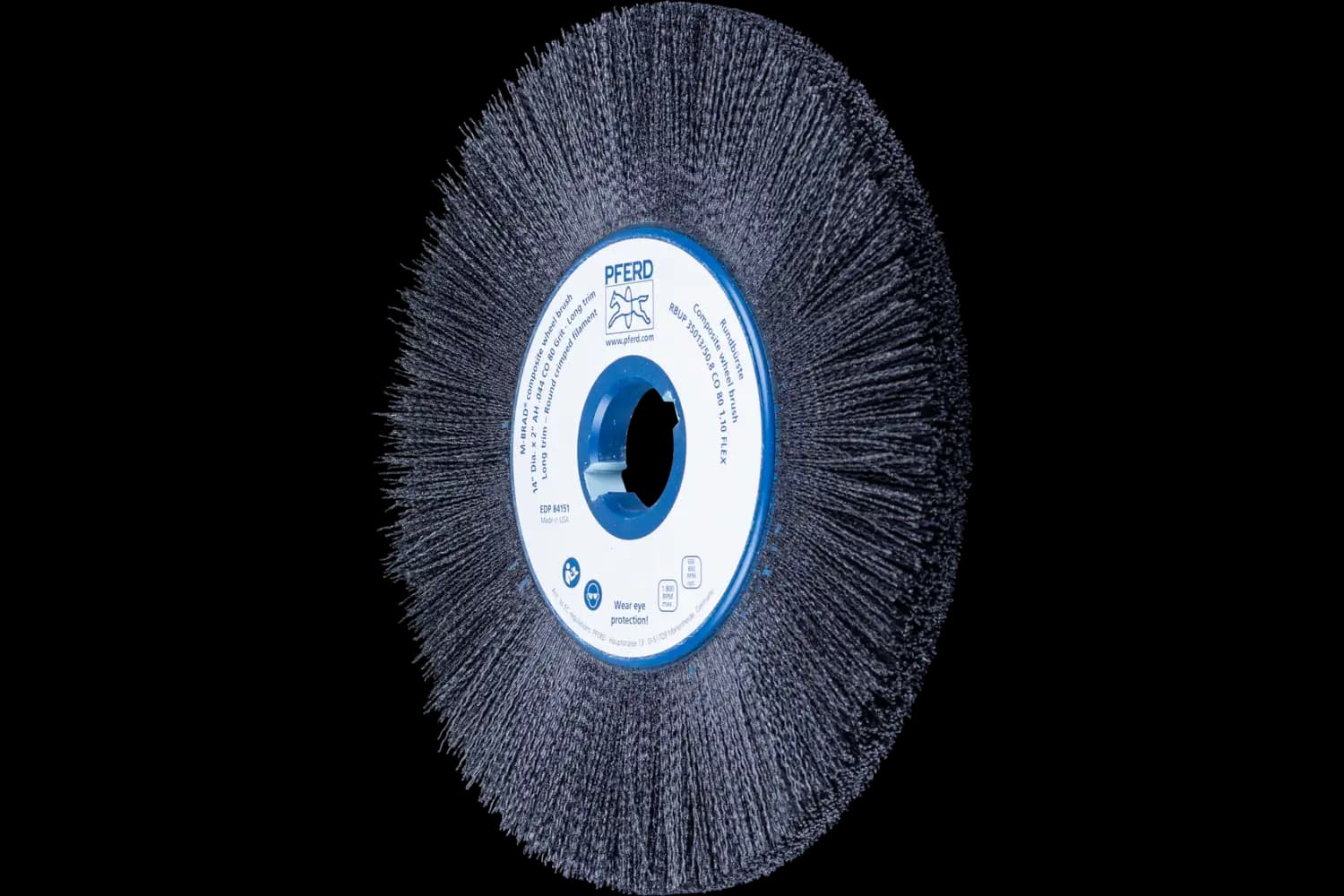 Perie circulară din tije abrazive SiC (siliciu-carbură) RBUP 35013/50,8 CO 80 1,10 FLEX