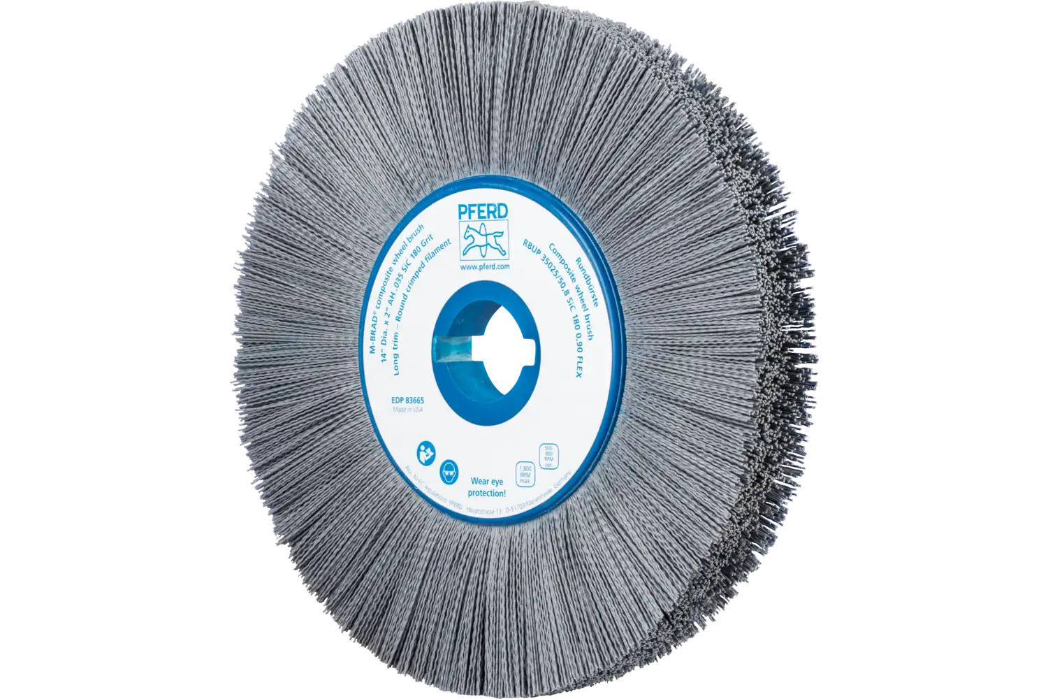 Perie circulară din tije abrazive SiC (siliciu-carbură) RBUP 35025/50,8 SiC 180 0,90 FLEX