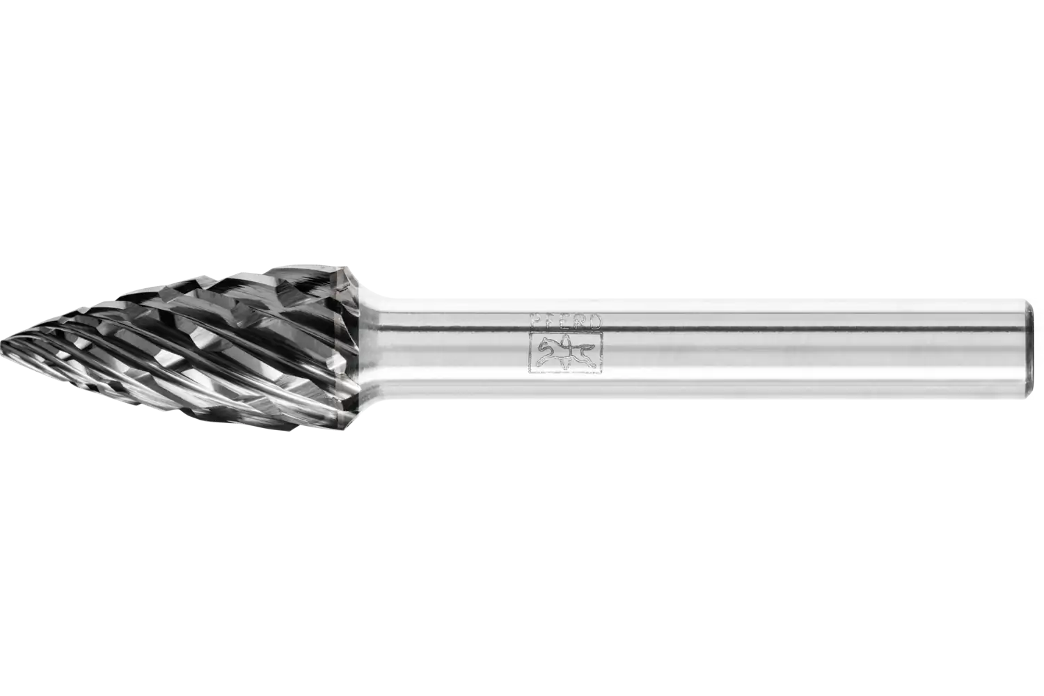 Freză biax din carbură metalică, formă de ogivă ascuțită (SPG) SPG 1020/6 STEEL HC-FEP