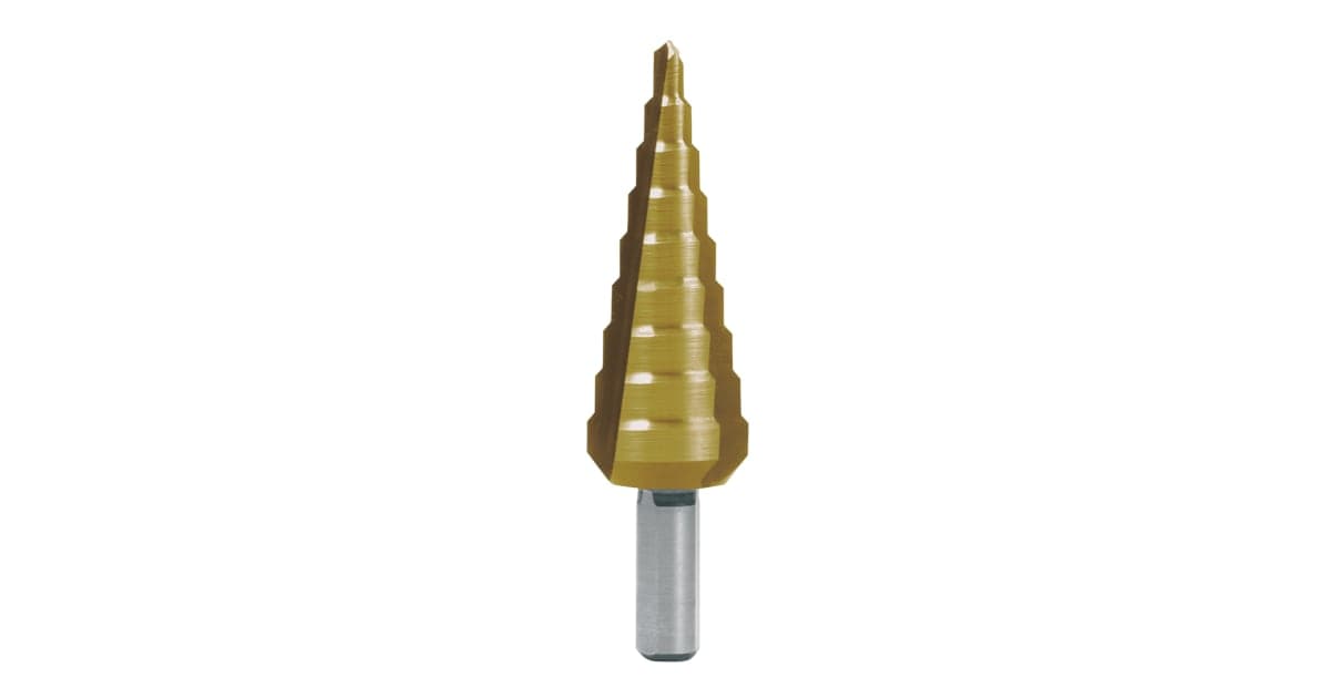 Burghiu treptat, HSS, TiN, cu 3 muchii de taiere, canelura dreapta 101350-9T