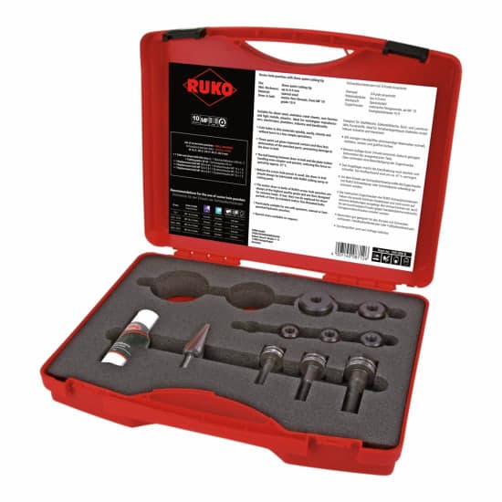 Set ștanțe manuale cu rulment pentru tablă - 10 piese 109006K 4