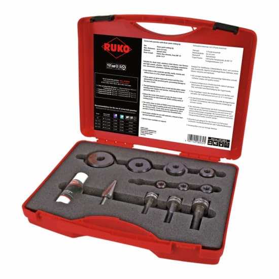 Set ștanțe manuale cu rulment pentru tablă - 12 piese 109008K 4