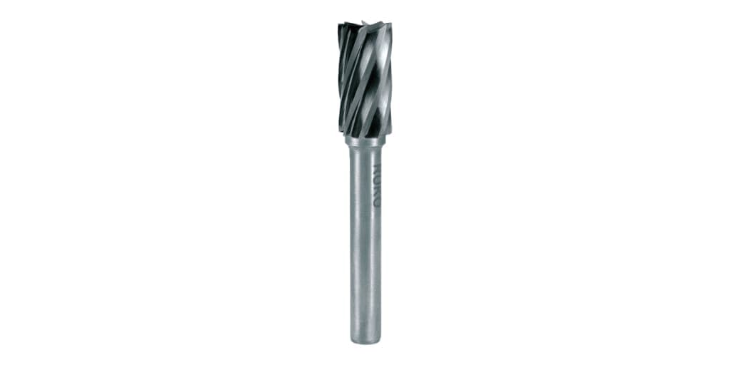 Freză biax din carbură metalică, forma A, cilindru (ZYAS) cu dințare la capăt - cu dințare din aluminiu 116015A 2