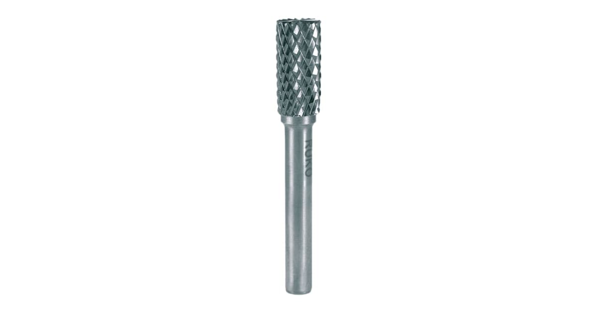 Freză biax din carbură metalică, forma B, cilindru (ZYAS) cu dantură de capăt 116018