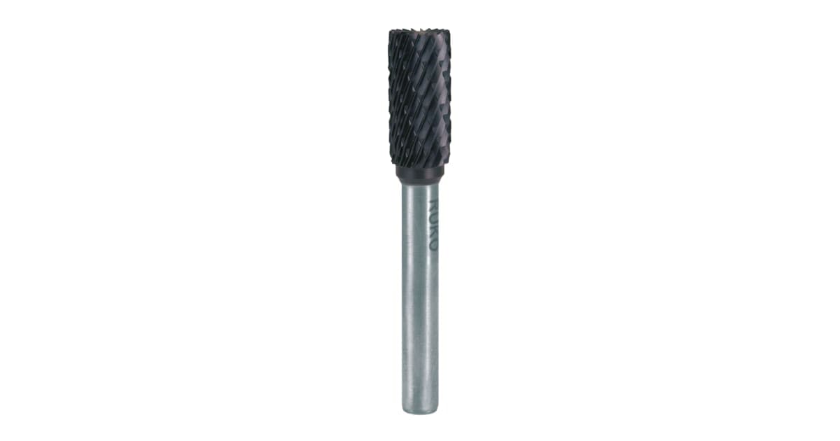 Freză biax din carbură metalică, formă B, TiAlN, formă B, cilindru (ZYAS) cu dinți de capăt 116018TC