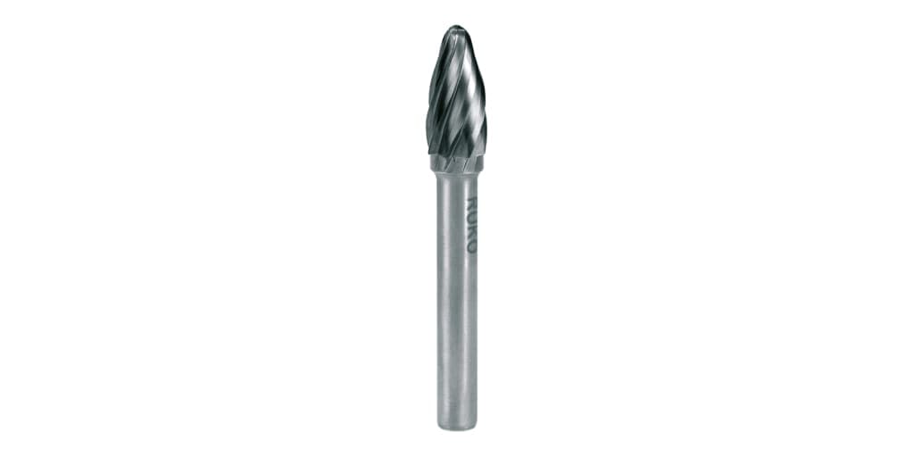Freză biax din carbură metalică, formă F, arc rotund (RBF) – cu dantură din aluminiu 116030A 2