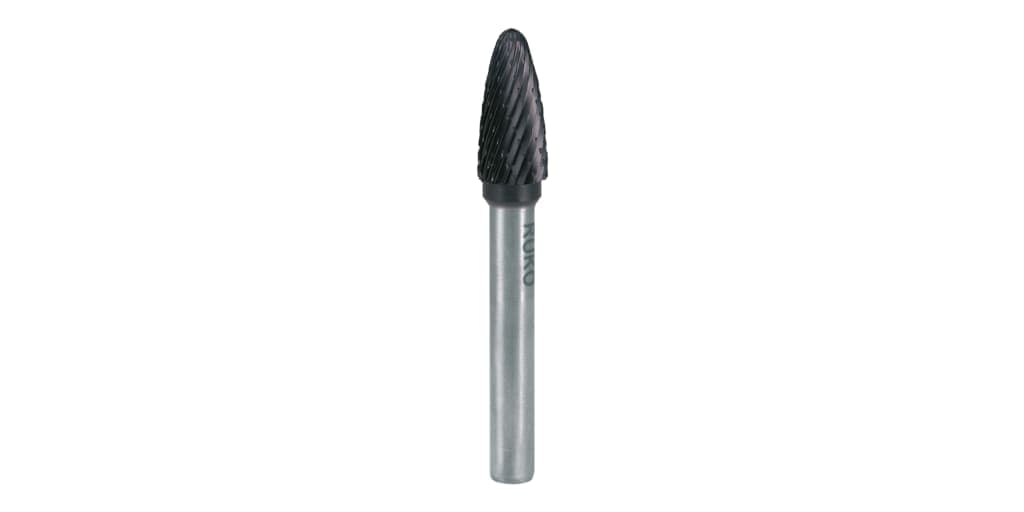Freză biax din carbură metalică, TiAlN, formă F, arc rotund (RBF) 116031TC 2