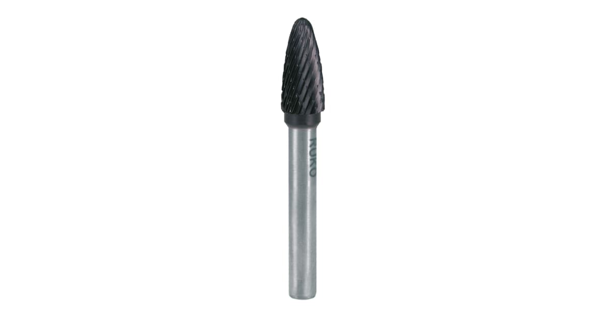 Freză biax din carbură metalică, TiAlN, formă F, arc rotund (RBF) 116033TC