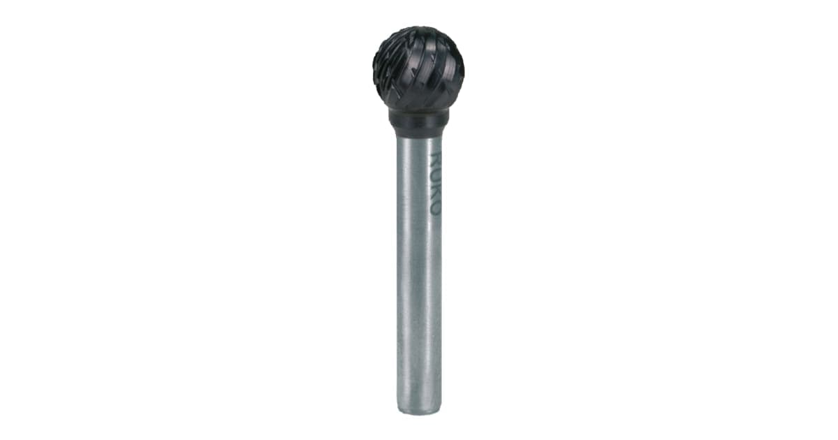 Freză biax din carbură metalică, TiAlN, formă D, tip bilă (KUD) 116042TC