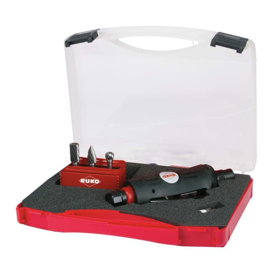 Set polizor pneumatic cu freze biax incluse - 5 piese, inclusiv set de freze în carcasă de plastic – 5 buc. 116113 3