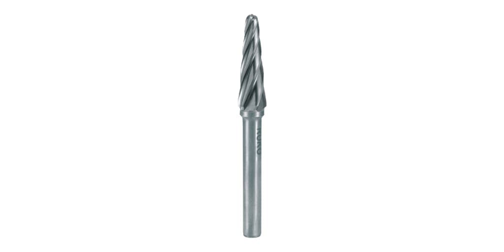 Freză rotativă din carbură de tungsten, formă L, con rotund (KEL) – cu dantură din aluminiu 116233A 2