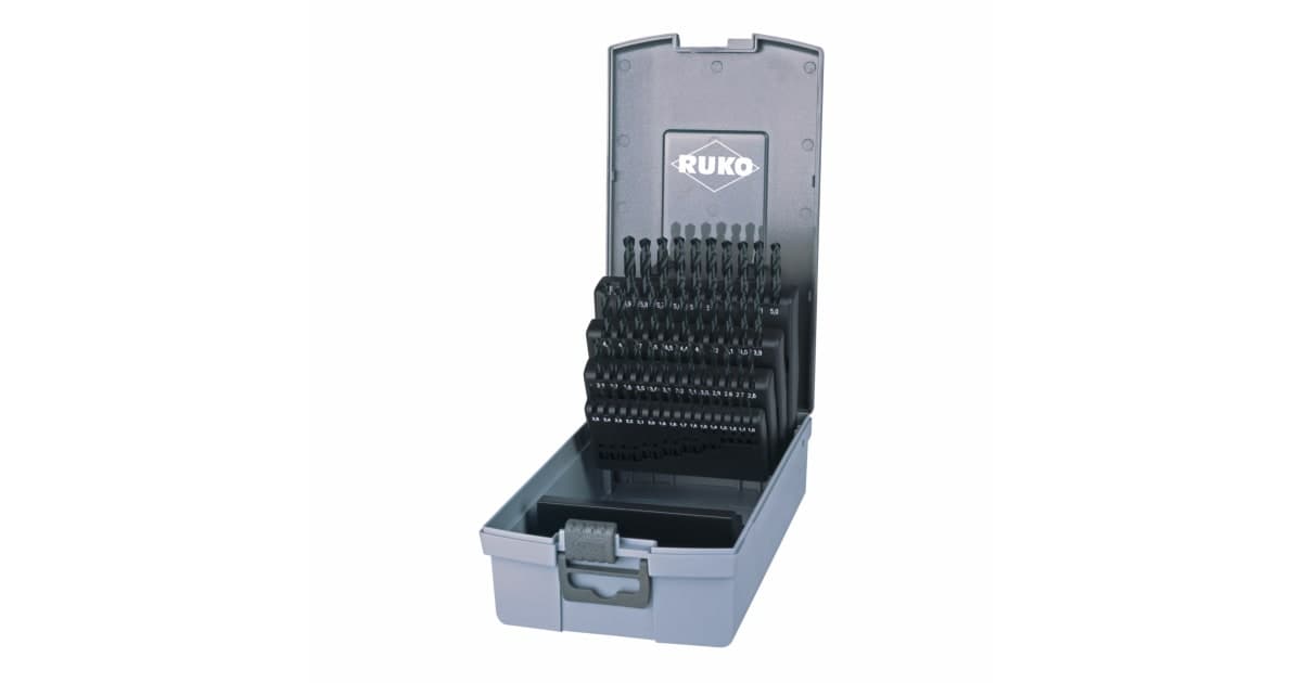 Set burghie elicoidale HSS-R - 50 piese 205217RO