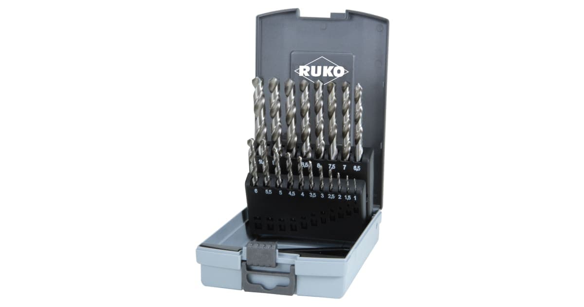 Set burghie elicoidale HSS - 19 piese 214214RO