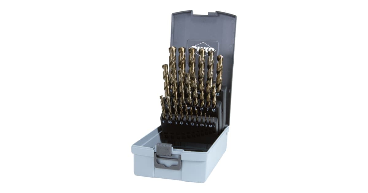 Set burghie elicoidale HSS-Co 5 (pentru inox) - 25 piese 215215RO