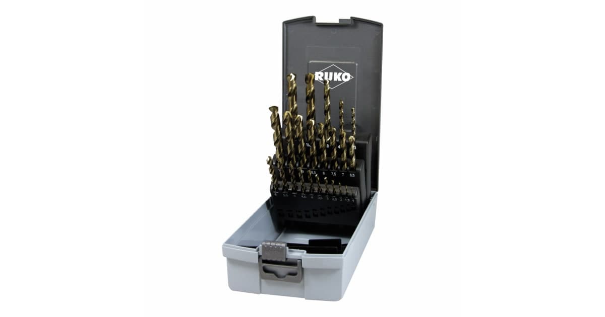 Set burghie elicoidale HSS-Co 5 (pentru inox) - 24 piese 215216RO