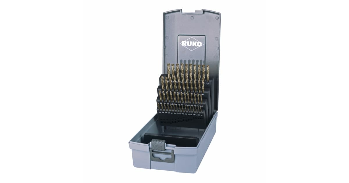 Set burghie elicoidale HSS-Co 5 (pentru inox) - 50 piese 215217RO