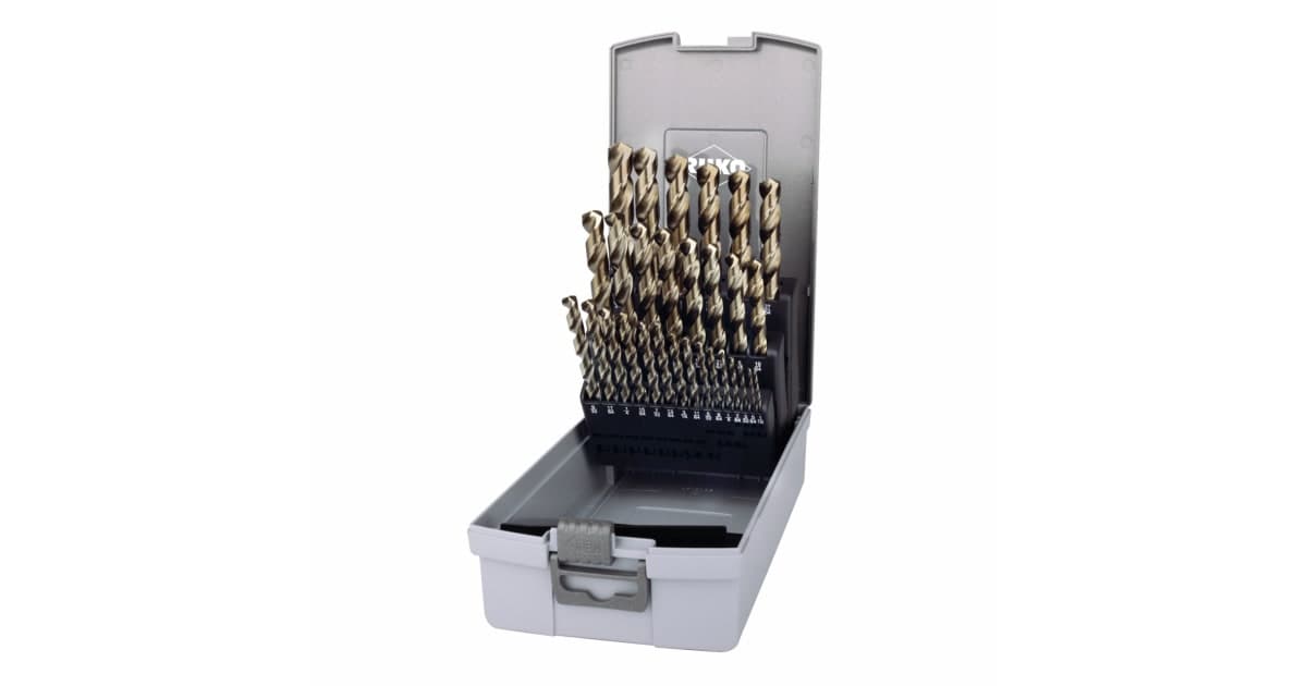 Set burghie elicoidale HSS-Co 5 (pentru inox) - 29 piese 215851RO