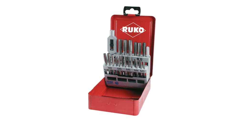 Set scule pentru filetat HSS - 22 piese 245002E 2