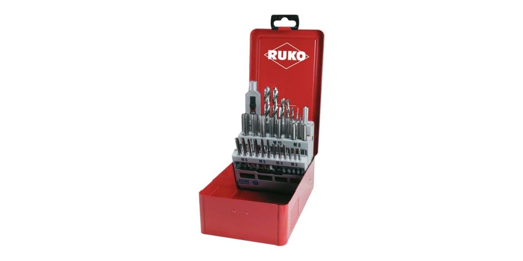 Set scule pentru filetat HSS - 29 piese 245003E 2