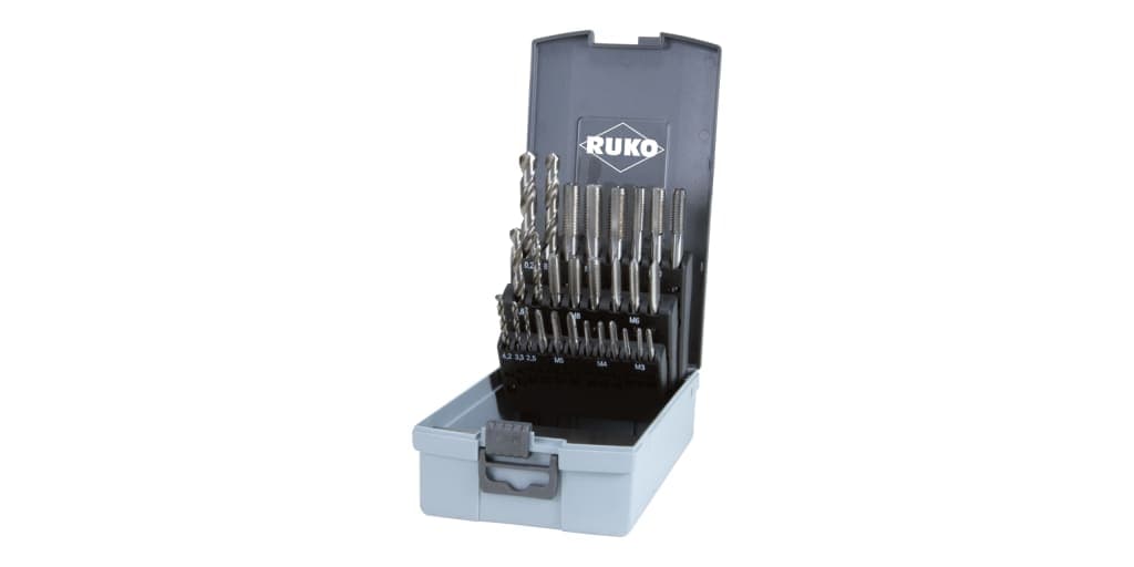 Set scule pentru filetat HSS - 28 piese 245003ERO 2