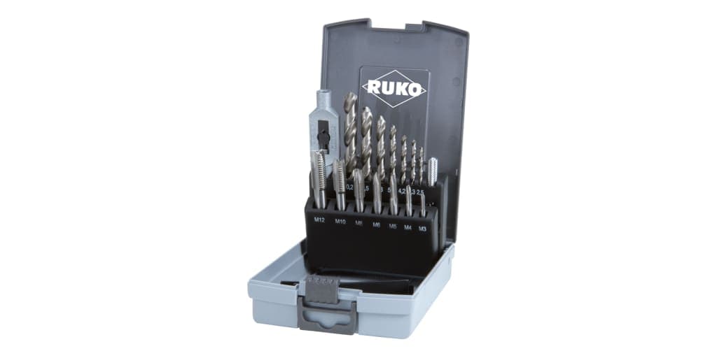 Set scule pentru filetat HSS - 15 piese 245004RO 2