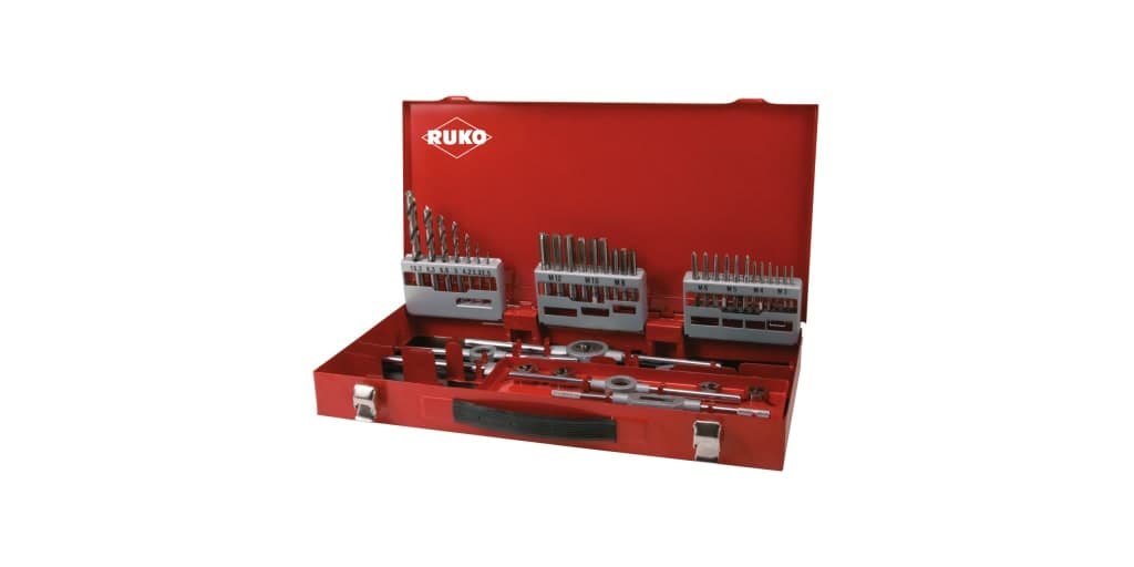 Set scule pentru filetat HSS - 44 piese 245030E 2