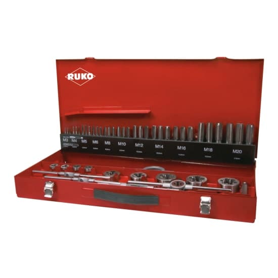 Set scule pentru filetat HSS - 54 piese 245040E 3