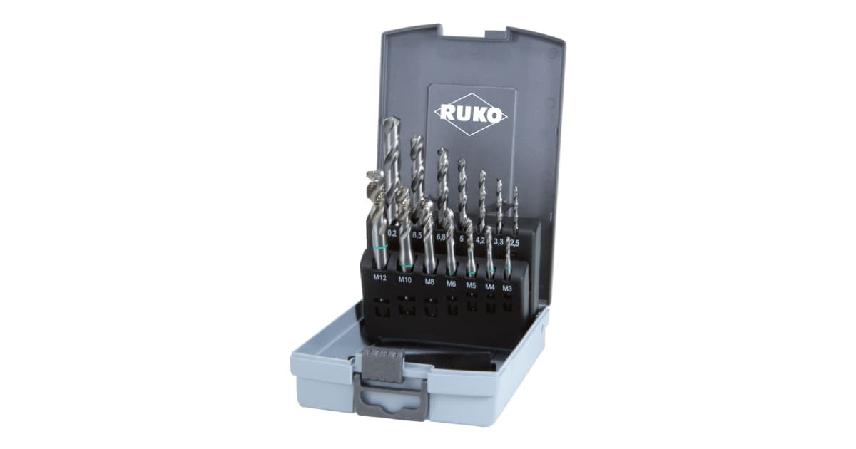 Set scule pentru filetat HSS - 14 piese, tip C, HSS - 14 buc. 245049RO