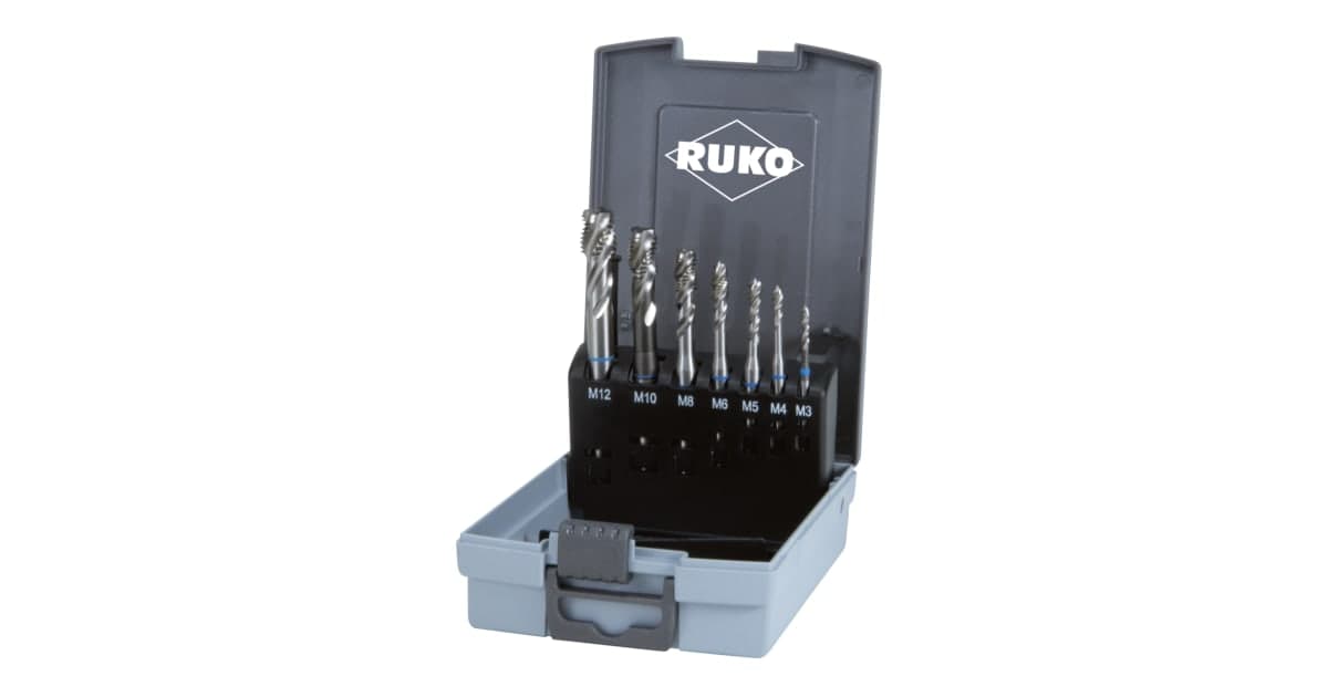 Set scule pentru filetat HSS - 14 piese, tip C, HSS, 7 buc. 245058RO