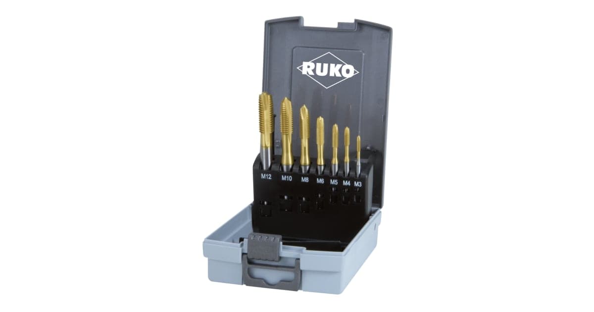 Set scule pentru filetat HSS - 7 piese 245065RO