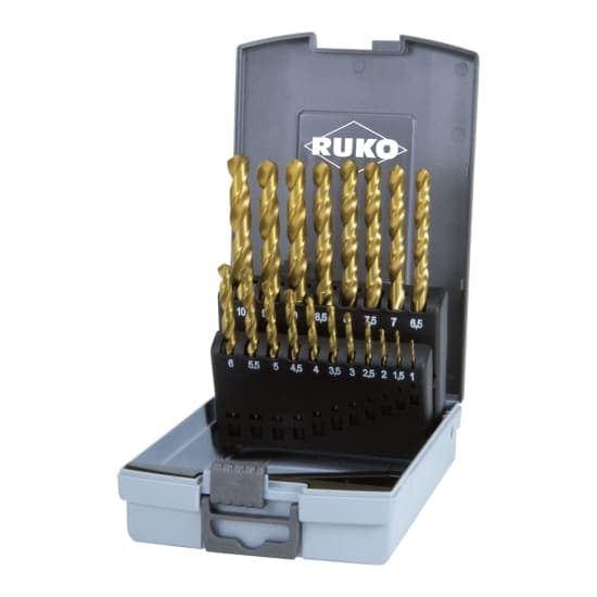 Set burghie elicoidale HSS-TiN - 19 piese 250214TRO 3