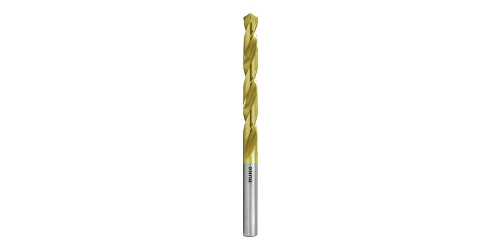 Burghiu elicoidal cu coadă redusă, HSS, TiN, DIN 338, Tip N, în dimensiuni în inchi 250829T 2