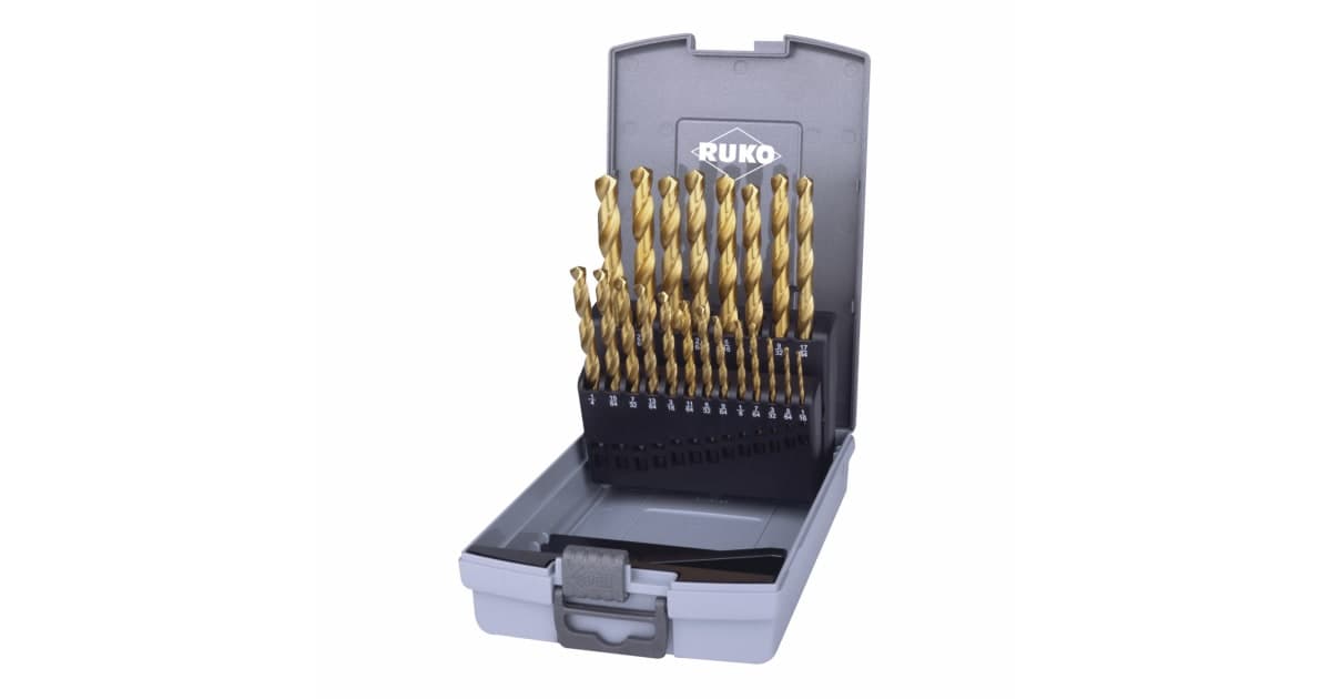 Set burghie elicoidale HSS-TiN - 21 piese 250850TRO