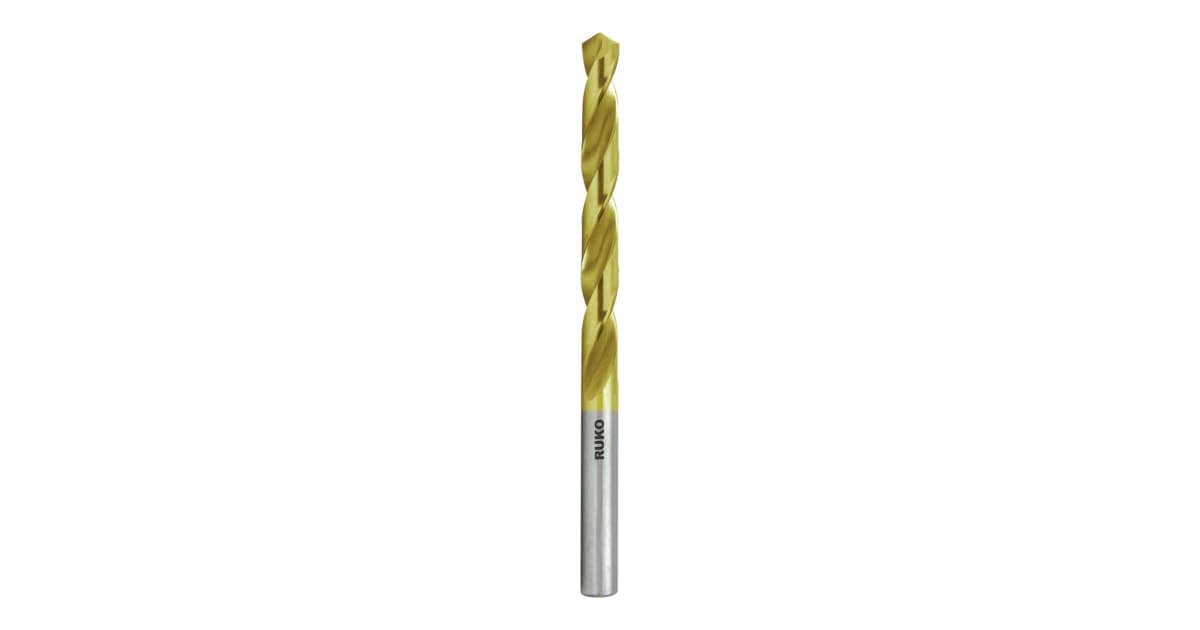 Burghiu elicoidal cu coadă redusă, HSS, TiN, DIN 338, Tip N 258035T