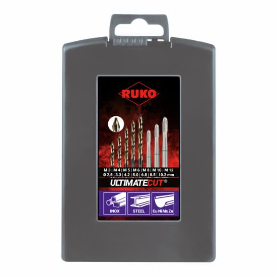 Set scule pentru filetat HSS - piese, forma B, HSS-Co 5 + ULTIMATECUT Burghiu elicoidal DIN 338 Tip FLOWSTEP® HSS-Co 5 259048ERO 2