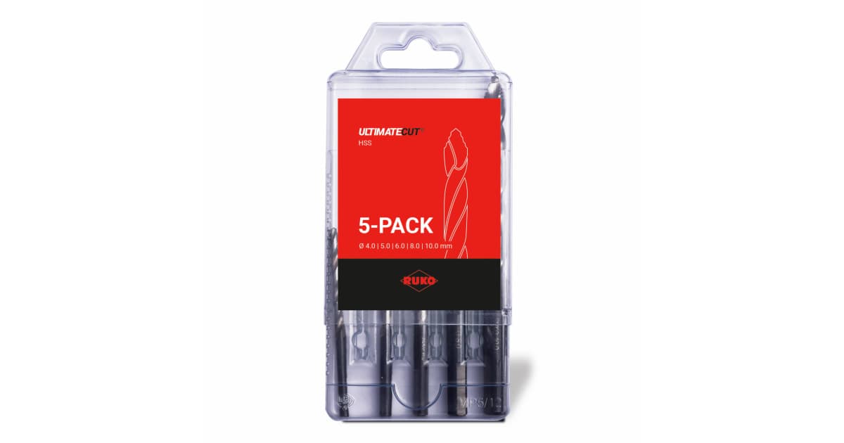 Set burghie elicoidale ULTIMATECUT HSS FLOWSTEP® - piese, DIN 338, tip FLOWSTEP®, HSS 259205RO