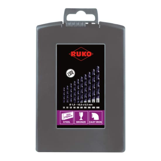 Set burghie elicoidale HSS-Co 5 (pentru inox) - 19 piese 281214EFRO 2