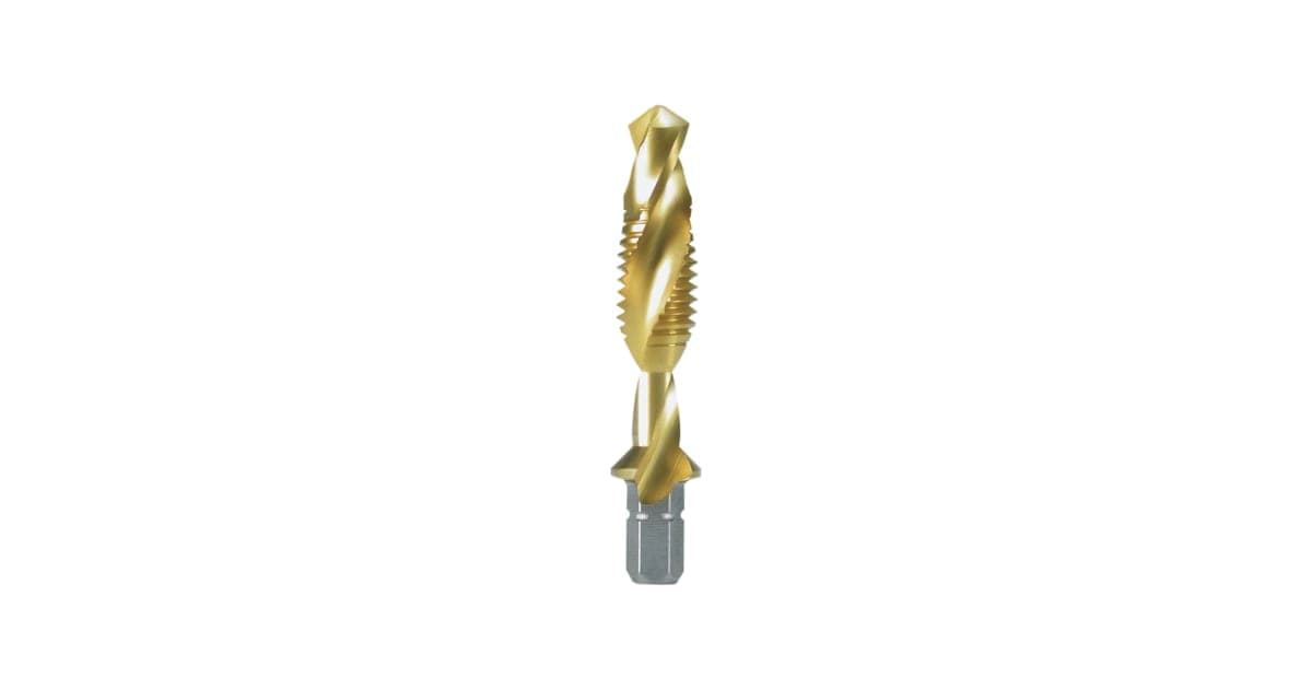 Bit tarod combinat pentru mașină, HSS, TiN, „scurt” R270018T