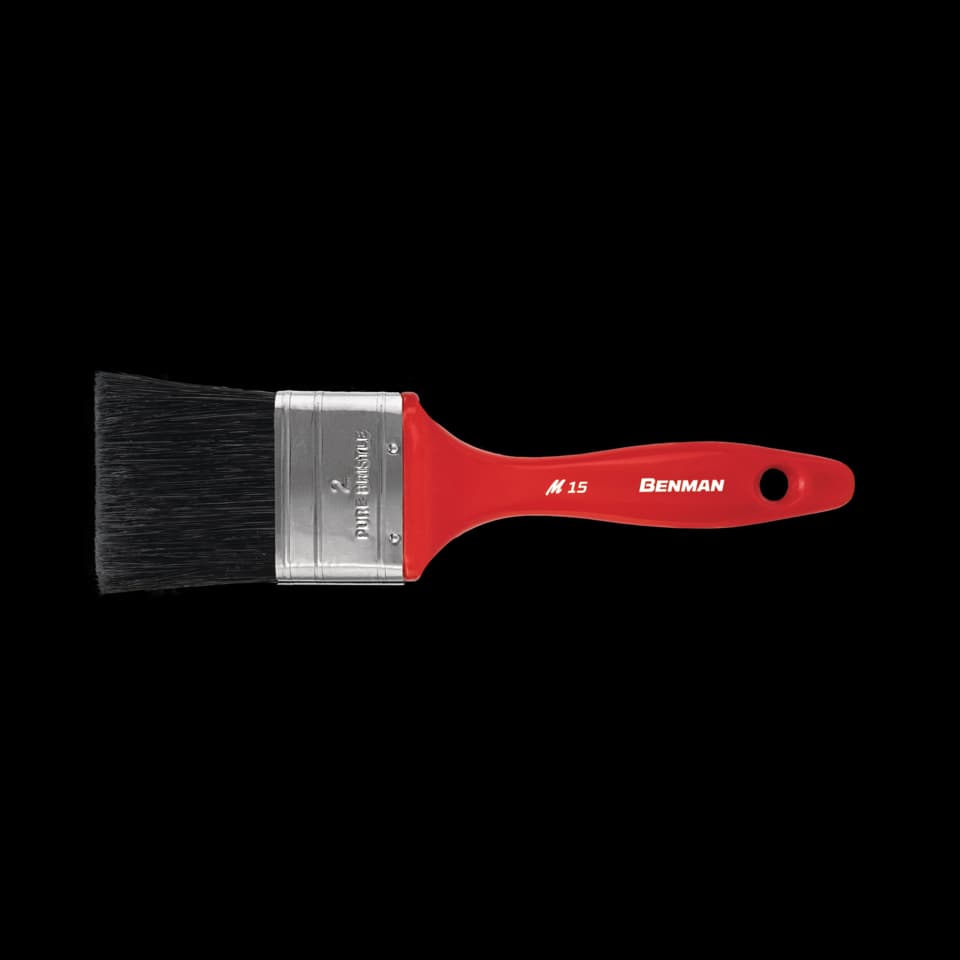 PENSULĂ EXTRA-DUBLĂ, NEGRU, MÂNER DIN LEMN, Μ20 - 1", BENMAN