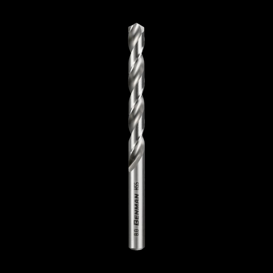 HSS FULLY GROUND DRILL BIT Νο12,0 DIN 338 (5 PCS), BENMAN