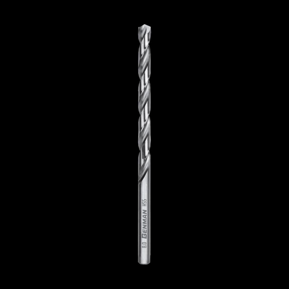 HSS FULLY GROUND DRILL BIT DIN 340, 12,0 (5 PCS), BENMAN