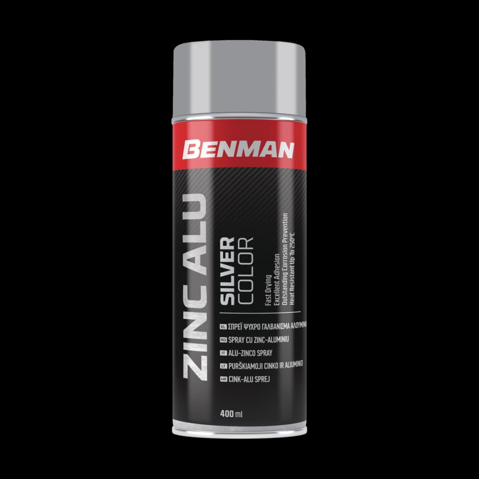 SPRAY ZINC ALUMINIU 400ml, BENMAN