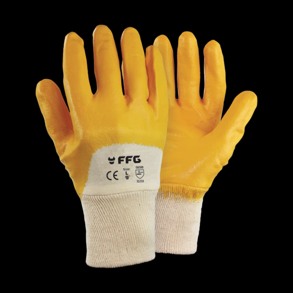 MĂNUŞI DE LUCRU NITRIL 10 '' / XL (ORANGE), F.F. Group, 8''/M
