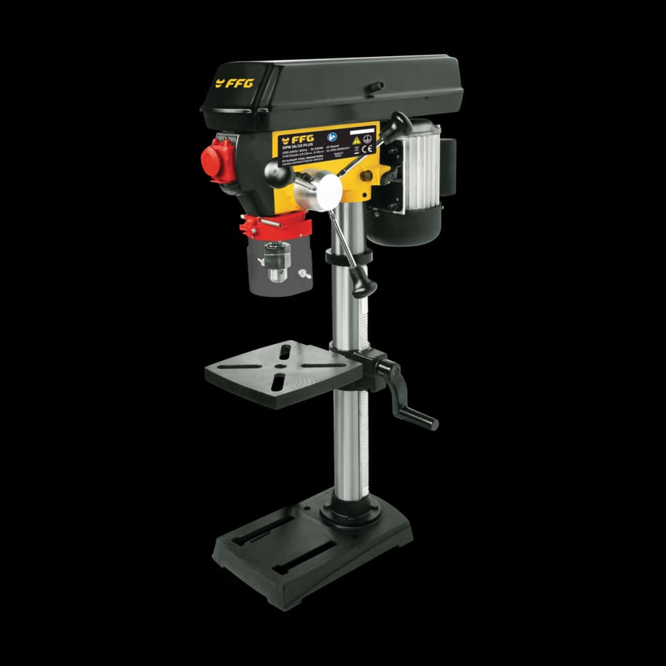 MAŞINĂ DE GĂURIT TIP COLOANĂ DPB 16/12 PLUS, 550W/12 VITEZE, FF GROUP