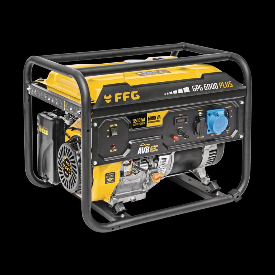 GENERATOR PE BENZINĂ GPG 6000 PLUS, 1PH, 6.0kVA, 420cc, Demaror de recuperare, FF GROUP