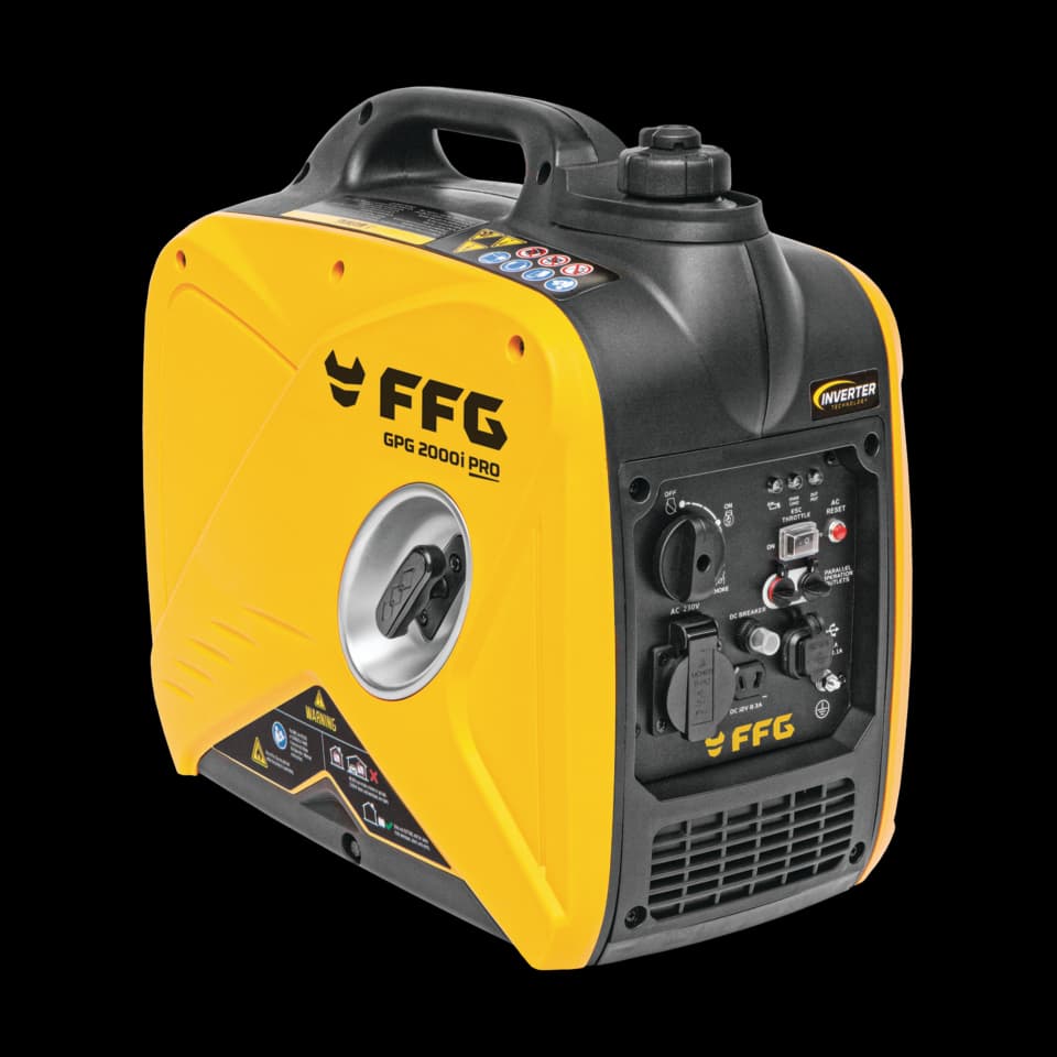 GENERATOR PE BENZINĂ CU INVERTOR GPG 2000i PRO, 2.0 KW/79,7 cc, RECUL, USB PORT, FF GROUP