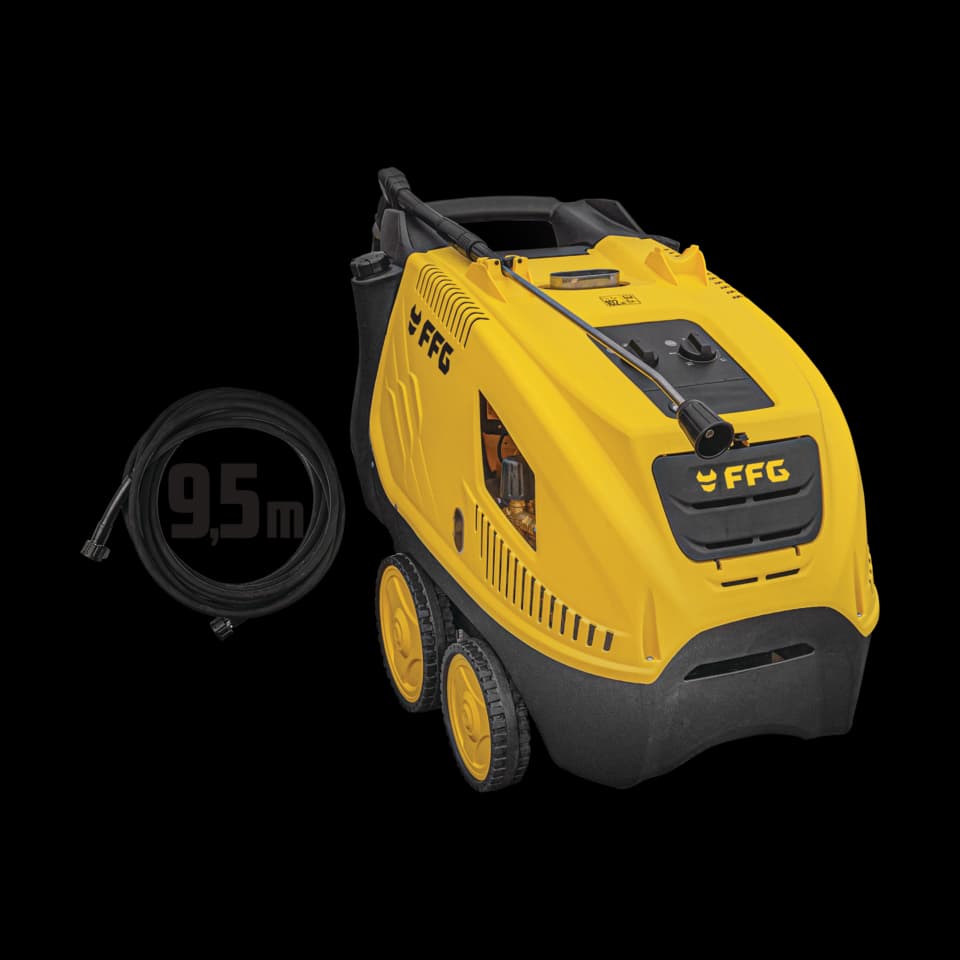 SPĂLĂTOARE DE ÎNALTĂ PRESIUNE PENTRU APĂ FIERBINTE PWH 190 PRO, 3Ph, 190bar - 900l/h - 5,2kW, FF GROUP -SP