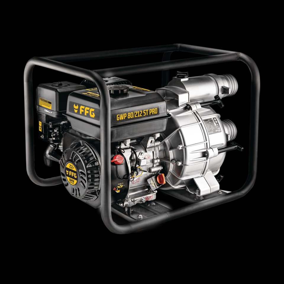 POMPĂ DE APĂ PE BENZINĂ, 3" PENTRU APA SEMI-MURADA, GWP 80/212 ST PRO, FF GROUP